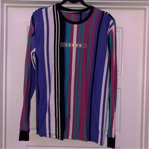 Rubber patch long sleeve tee